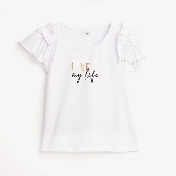 Φωτογραφία προϊόντος: Παιδική μπλούζα for Funky Kids κορίτσι 6-16 ετών 124-505121-1 Λευκό