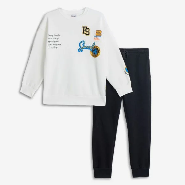 Φωτογραφία προϊόντος: Παιδικό σετ φόρμας for Funky Kids αγόρι 6-16 ετών 225-117131-2 Εκρού