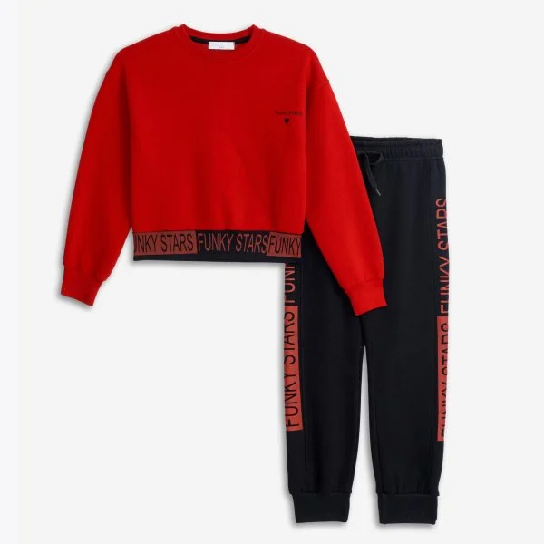 Φωτογραφία προϊόντος: Παιδικό σετ φόρμας for Funky Kids κορίτσι 6-16 ετών 225-517144-1 Κόκκινο