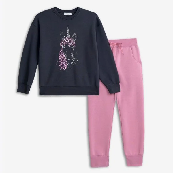 Φωτογραφία προϊόντος: Παιδικό σετ φόρμας for Funky Kids κορίτσι 6-16 ετών 225-517123-1 Ανθρακί