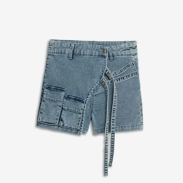Φωτογραφία προϊόντος: Παιδικό τζιν σορτς for Funky Kids κορίτσι 6-16 ετών 125-532102-1 Μπλε