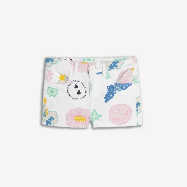 Φωτογραφία προϊόντος: Παιδικό τζιν σορτς for Funky Kids κορίτσι 2-6 ετών 125-732105-1 Λευκό