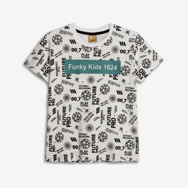 Φωτογραφία προϊόντος: Παιδική μπλούζα for Funky Kids αγόρι 6-16 ετών 125-105125-1 Λευκό