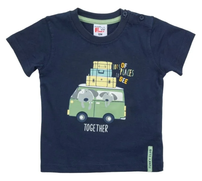 Φωτογραφία προϊόντος: Βρεφική μπλούζα for Funky Kids αγόρι 6-24 μηνών 123-805105-2 Μπλε