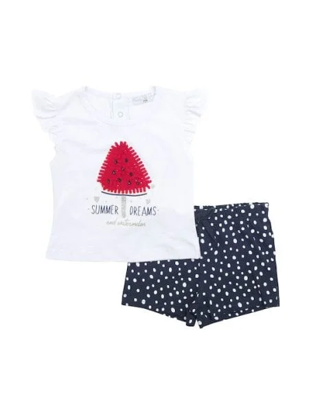 Φωτογραφία προϊόντος: Βρεφικό σετ σορτς for Funky Kids κορίτσι 6-24 μηνών 123-924102-2 Λευκό