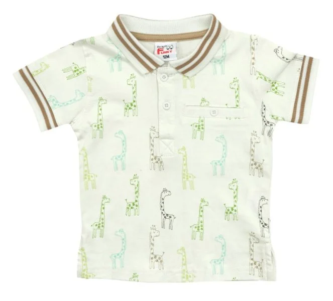 Φωτογραφία προϊόντος: Βρεφική μπλούζα for Funky Kids αγόρι 6-24 μηνών 123-889100-1 Εκρού