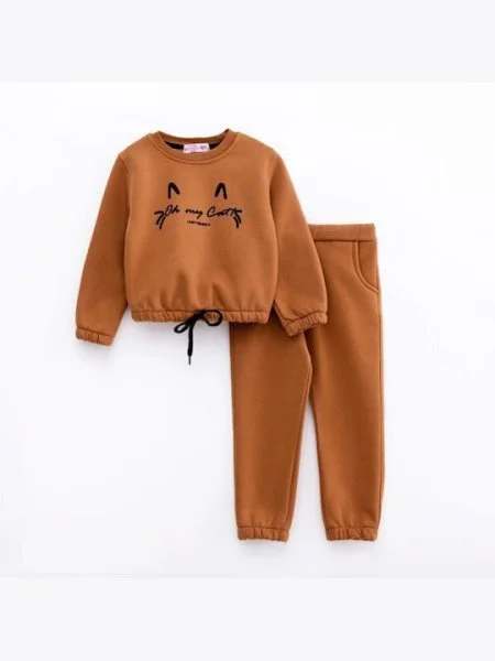 Φωτογραφία προϊόντος: Παιδικό σετ φόρμας for Funky Kids κορίτσι 1-6 ετών 224-717108-2 Καφέ