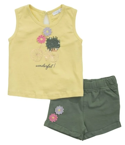Φωτογραφία προϊόντος: Παιδικό σετ σορτς for Funky Kids κορίτσι 1-6 ετών 123-724119-2 Κίτρινο