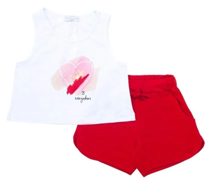Φωτογραφία προϊόντος: Παιδικό σετ σορτς for Funky Kids κορίτσι 6-16 ετών 123-524124-1 Κόκκινο