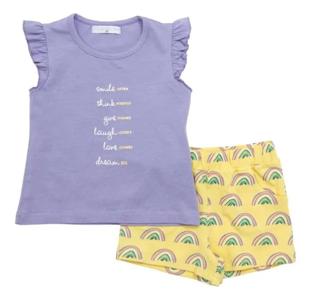Φωτογραφία προϊόντος: Παιδικό σετ σορτς for Funky Kids κορίτσι 1-6 ετών 123-724133-1 Μωβ