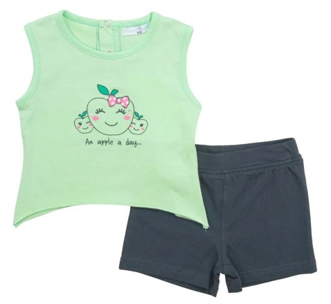 Φωτογραφία προϊόντος: Βρεφικό σετ σορτς for Funky Kids κορίτσι 6-24 μηνών 123-924111-1 Πράσινο