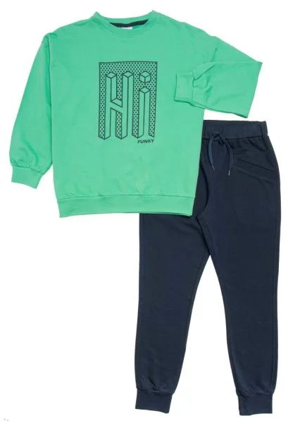 Φωτογραφία προϊόντος: Παιδικό σετ φόρμας for Funky Kids αγόρι 6-16 ετών 123-117102-2 Πράσινο
