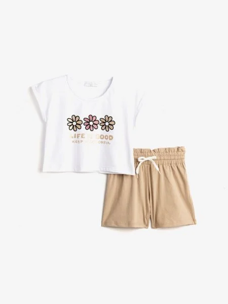 Φωτογραφία προϊόντος: Παιδικό σετ σορτς for Funky Kids κορίτσι 6-16 ετών 124-524124-2 Μπεζ
