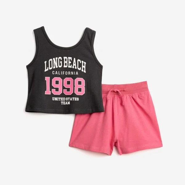 Φωτογραφία προϊόντος: Παιδικό σετ σορτς for Funky Kids κορίτσι 6-16 ετών 124-524138-2 Ανθρακί