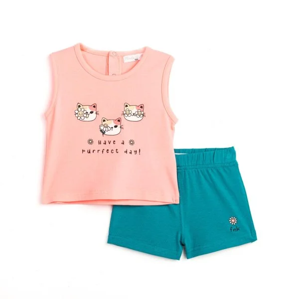 Φωτογραφία προϊόντος: Βρεφικό σετ σορτς for Funky Kids κορίτσι 6-24 μηνών 124-924102-1 Ροζ