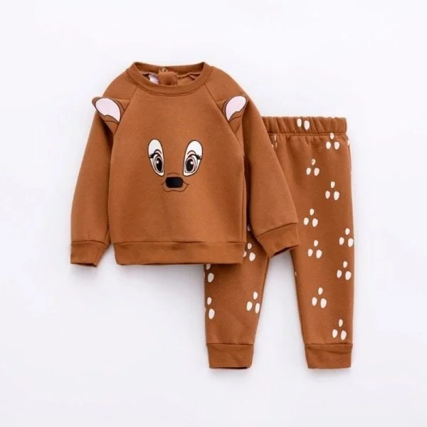 Φωτογραφία προϊόντος: Βρεφικό σετ φόρμας for Funky Kids κορίτσι 6-24 μηνών 224-917115-1 Καφέ