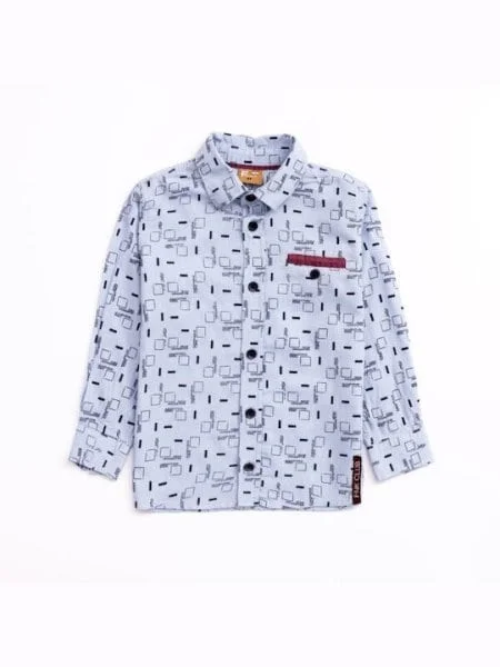 Φωτογραφία προϊόντος: Παιδικό πουκάμισο for Funky Kids αγόρι 1-6 ετών 224-308104-1 Σιελ