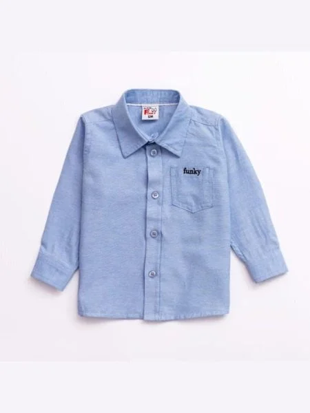 Φωτογραφία προϊόντος: Βρεφικό πουκάμισο for Funky Kids αγόρι 6–24 μηνών 224-808104-1 Γαλάζιο