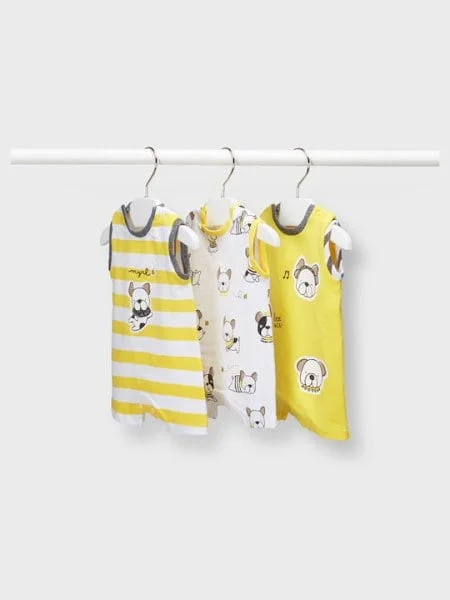 Φωτογραφία προϊόντος: MAYORAL NEW BORN Σετ 3 πυτζαμάκια ECOFRIENDS Νεογέννητο αγόρι Mayoral Newborn