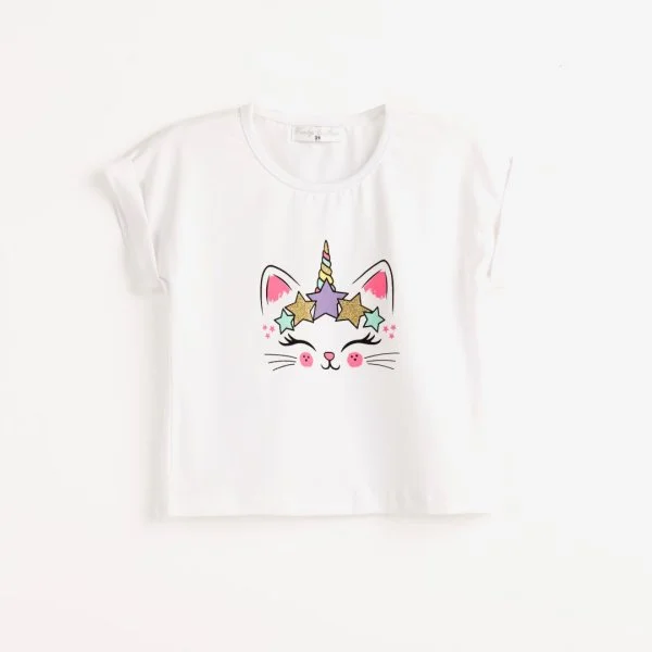 Φωτογραφία προϊόντος: Παιδική μπλούζα for Funky Kids κορίτσι 2-6 ετών 124-705101-1 Λευκό