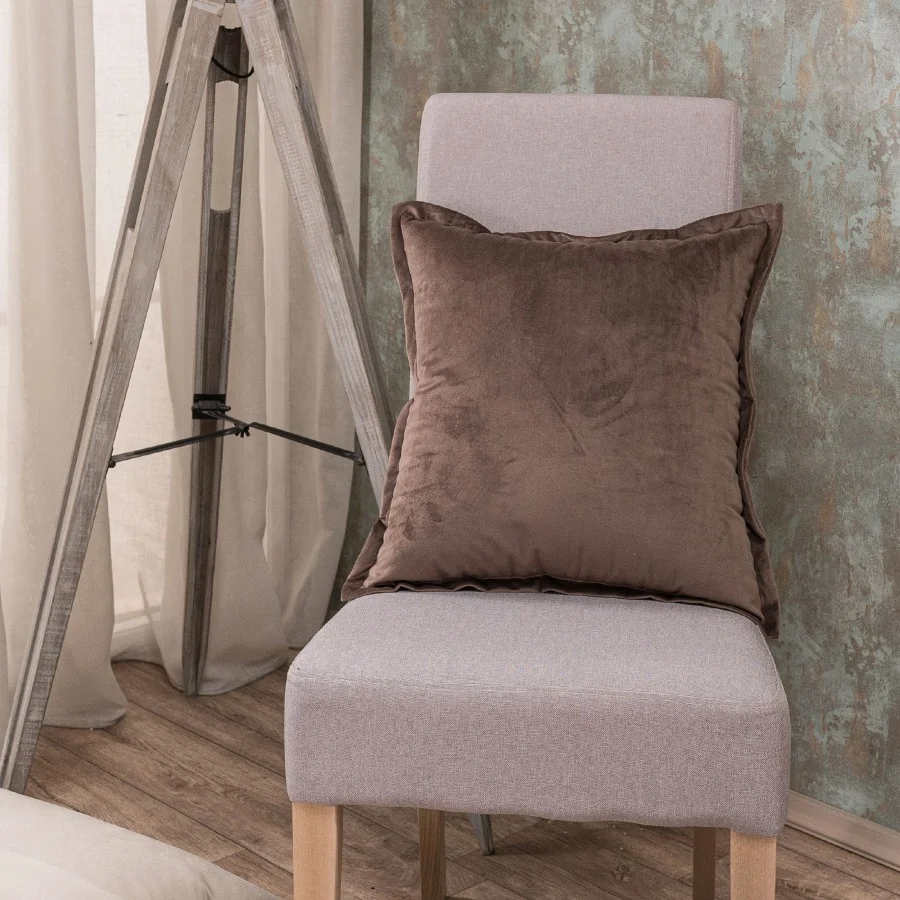 Φωτογραφία προϊόντος: Μαξιλαροθήκη Velvet 03 Teoran 45x45cm με γέμιση