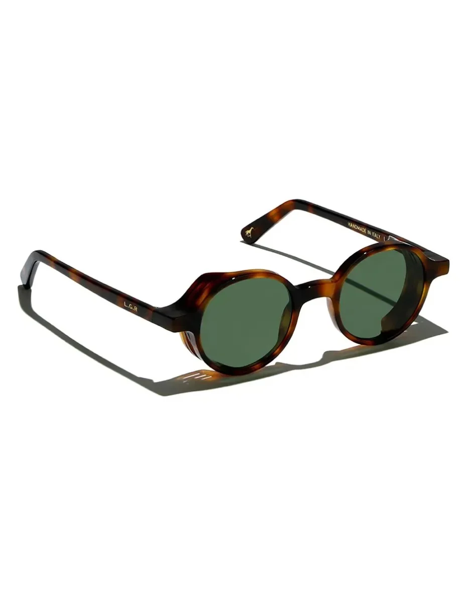Φωτογραφία προϊόντος: L.G.R. REUNION EXPLORER HAVANA MACULATO 39 FLAT GREEN G15