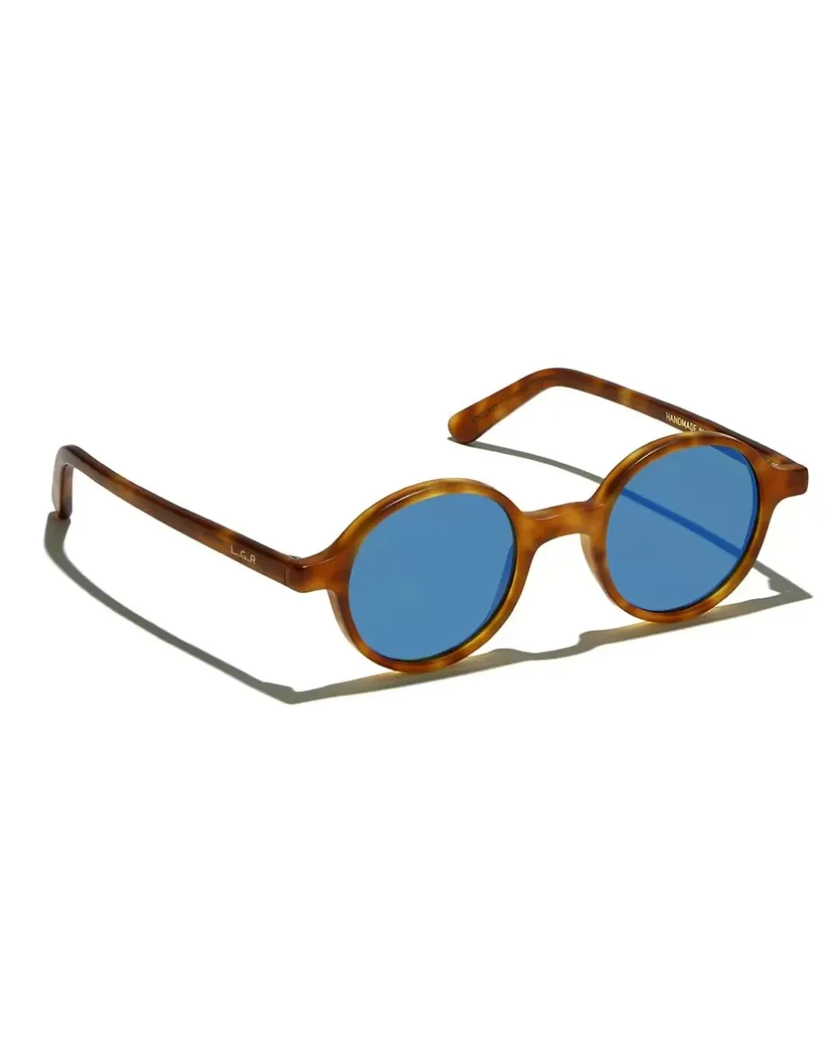 Φωτογραφία προϊόντος: L.G.R. REUNION HAVANA CHIARO MATT 02 FLAT BLUE MIRROR