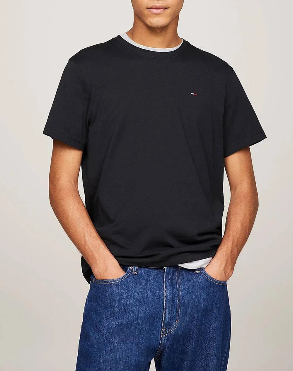 Φωτογραφία προϊόντος: Tommy Jeans Original Jersey Ανδρικό T-Shirt Slim Fit DM0DM04411-078 (Μαύρο)