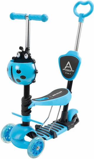 Φωτογραφία προϊόντος: Action One Kids 3-Wheel Scooter with Seat Smart Kid 5 in 1 Blue