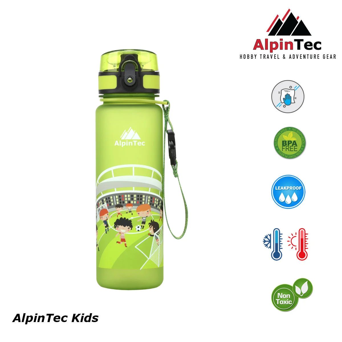 Φωτογραφία προϊόντος: AlpinTec Kids Παγούρι Tritan 500ml Football Green