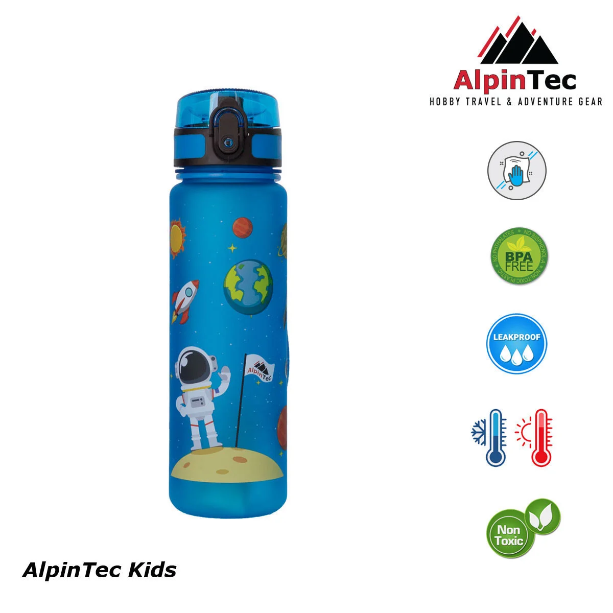 Φωτογραφία προϊόντος: AlpinTec Kids Παγούρι Tritan 500ml Space Blue