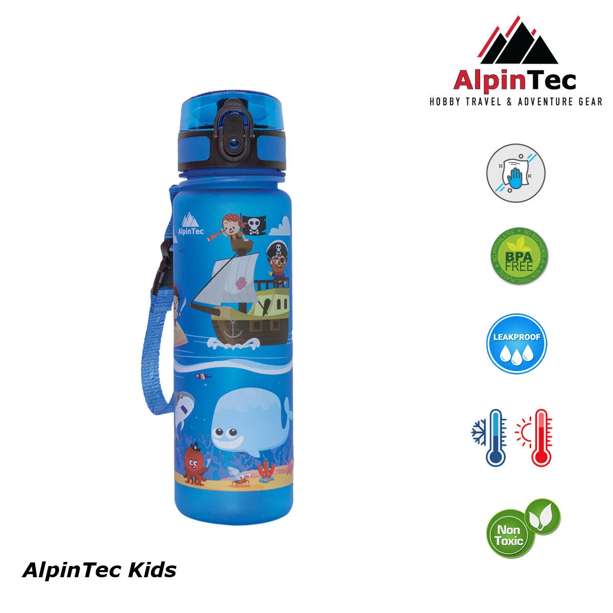 Φωτογραφία προϊόντος: AlpinTec Kids Παγούρι Tritan 500ml Pirates Blue