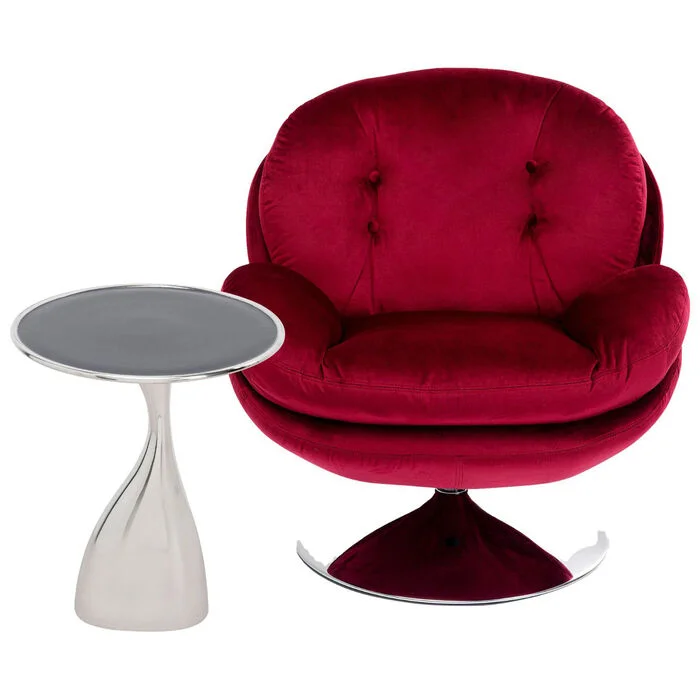 Φωτογραφία προϊόντος: KARE Πολυθρόνα Lounge (Set 2)Cosy Spacey Βελούδο Κόκκινη 125x84x86εκ. - Κόκκινο - 125Μx84Πx85Υ