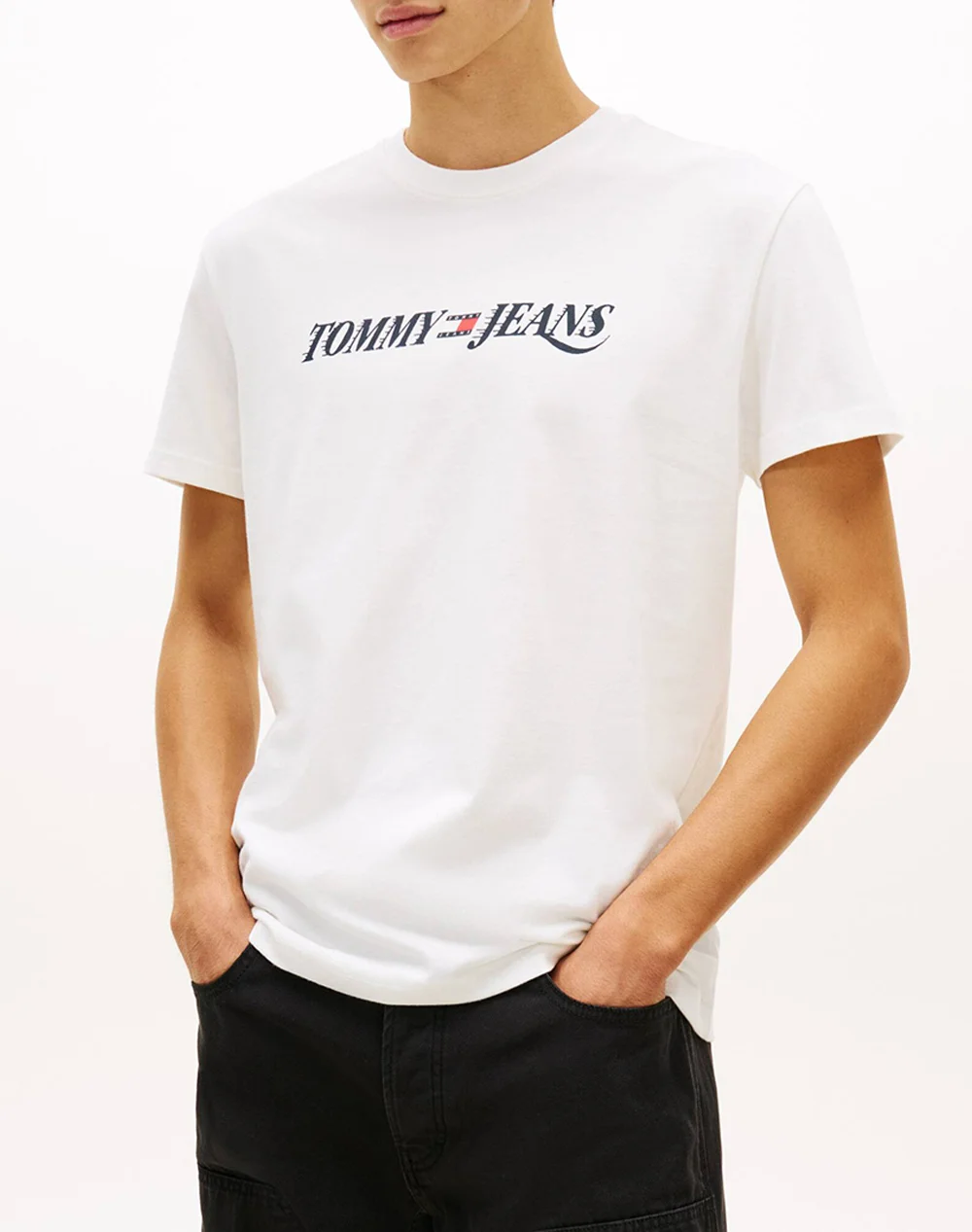 Φωτογραφία προϊόντος: Tommy Jeans Ανδρικό T-Shirt VINTAGE LA SS TEE Regular Fit DM0DM22548-YBL(Λευκό)