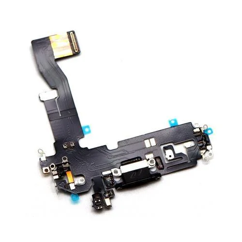 Φωτογραφία προϊόντος: Καλώδιο Πλακέ Apple iPhone 12/ 12 Pro με Επαφή Φόρτισης Μαύρο (OEM)