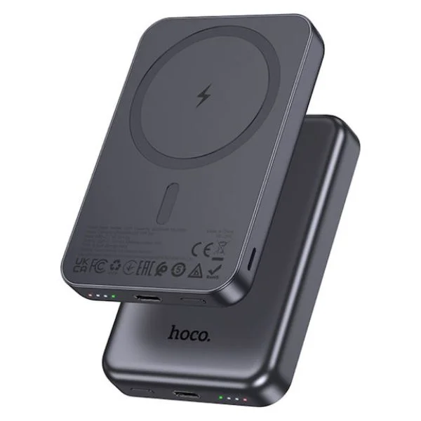 Φωτογραφία προϊόντος: OEM Μαγνητικό Power Bank 5000mAh Hoco J160 MagSafe 5W με USB-C Μαύρο