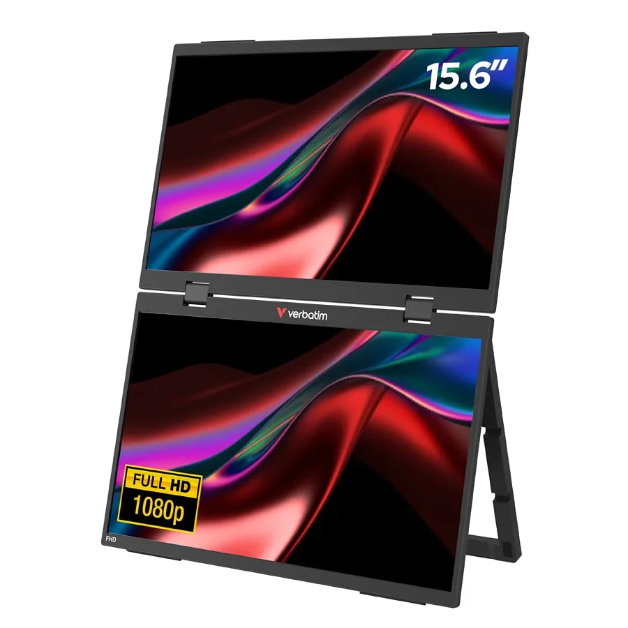 Φωτογραφία προϊόντος: Verbatim Dual Portable Monitor 15.6″ Full HD Essentials- 32403402