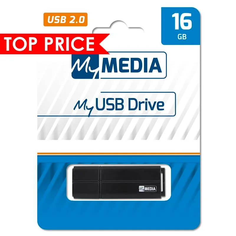 Φωτογραφία προϊόντος: Verbatim MyMedia MyUSB USB Drive 16GB | Black - 69261