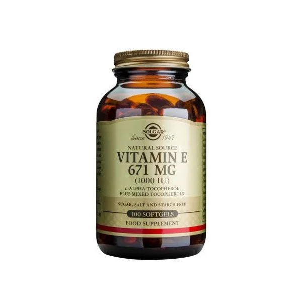 Φωτογραφία προϊόντος: Solgar Vitamin E Natural 1000IU 100 softgels - OEM