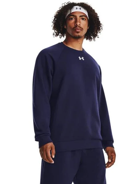 Φωτογραφία προϊόντος: UNDER ARMOUR RIVAL FLEECE CREW - BLUE/WHITE
