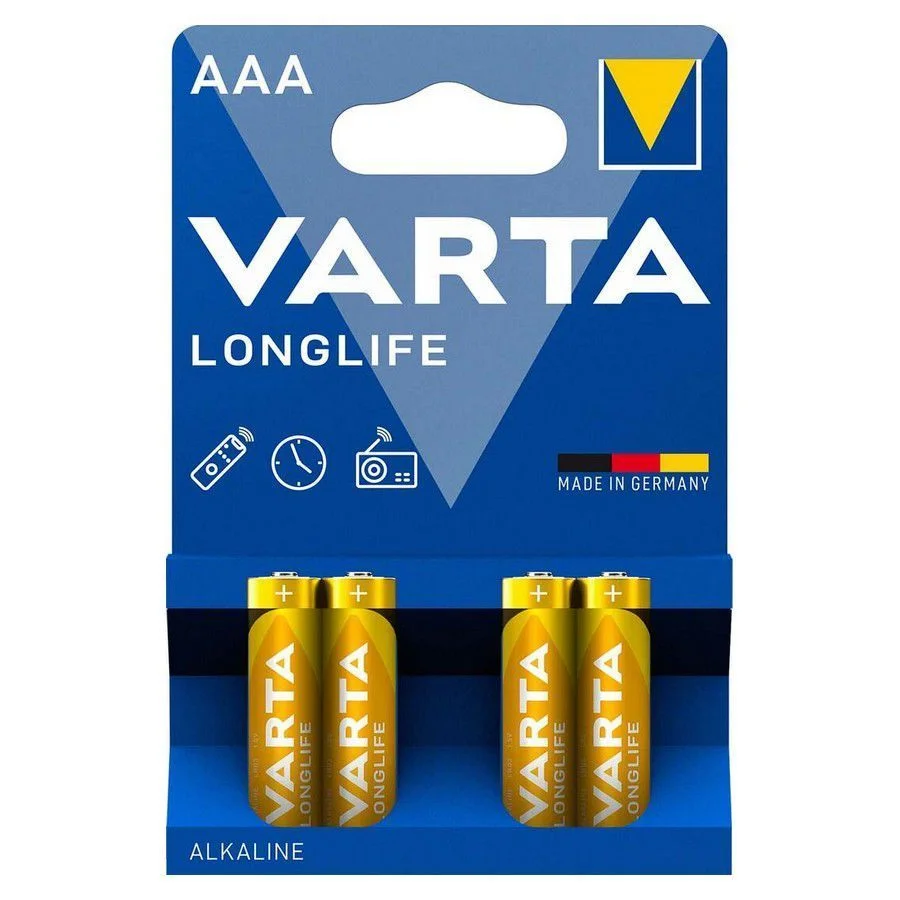 Φωτογραφία προϊόντος: Μπαταρία Alkaline Varta Longlife AAA LR03 (4 τεμ.)