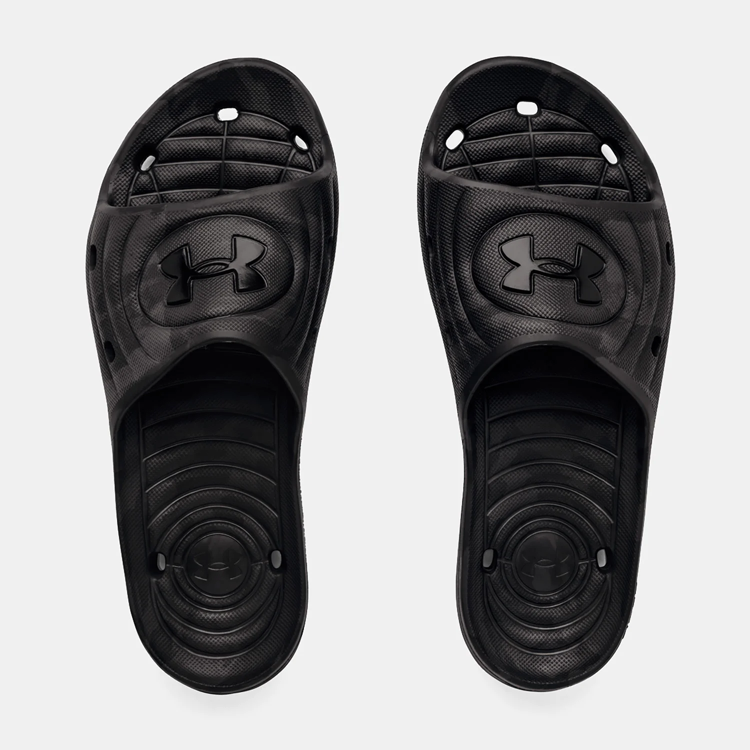 Φωτογραφία προϊόντος: UNDER ARMOUR LOCKER CAMO SLIDES ΜΑΥΡΟ