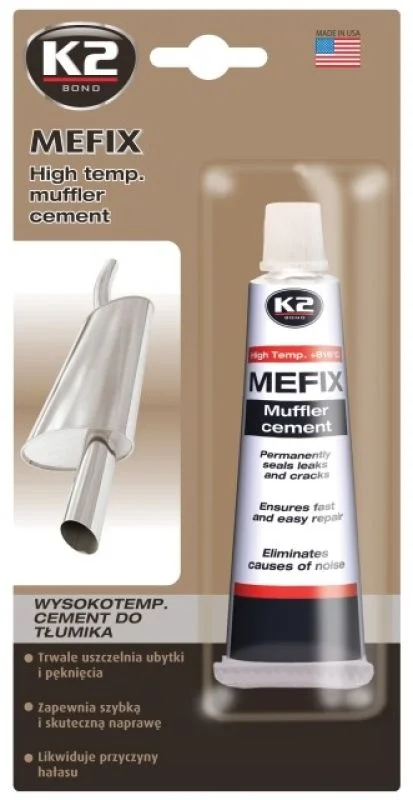 Φωτογραφία προϊόντος: K2 MEFIX 140gr – Πάστα Επιδιόρθωσης για Εξατμίσεις Αυτοκινήτου