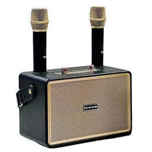 Φωτογραφία προϊόντος: OEM Φορητό Ηχείο Karaoke M4202+ με Ασύρματα Μικρόφωνα Μαύρο