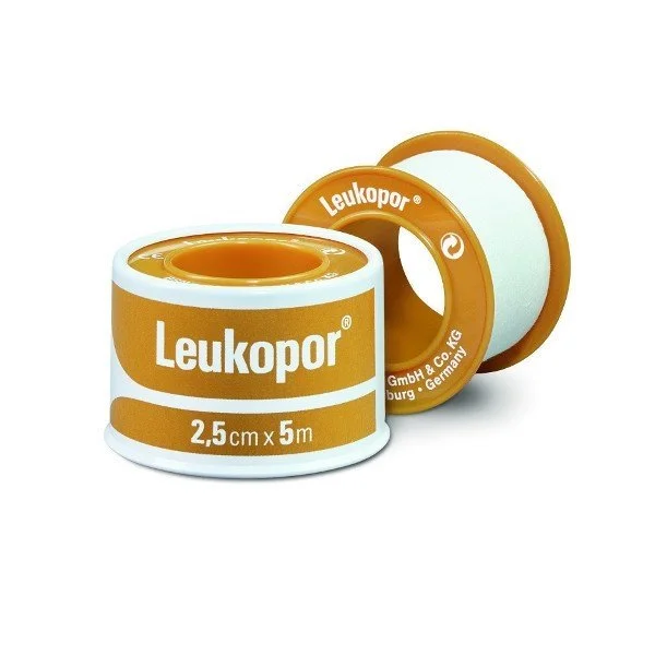 Φωτογραφία προϊόντος: BSN MEDICAL LEUKOPLAST Leukopor Αυτοκόλλητη Eπιδεσμική Tαινία 2,5cmx5m, 1τεμ