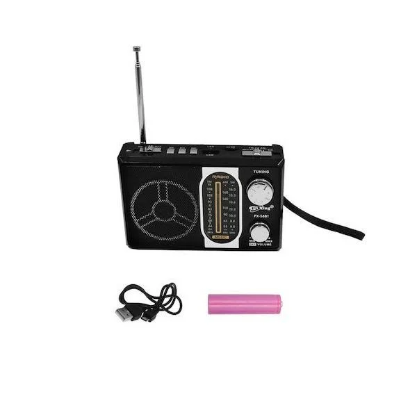Φωτογραφία προϊόντος: OEM PX-58BT Retro Επιτραπέζιο Ραδιόφωνο Επαναφορτιζόμενο με Bluetooth και USB Μαύρο