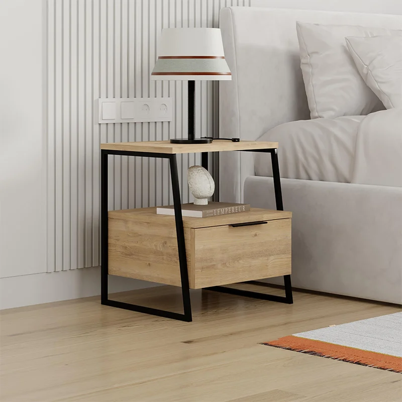 Φωτογραφία προϊόντος: GTMED Κομοδίνο Pal χρώμα sapphire oak 45x40x50εκ.