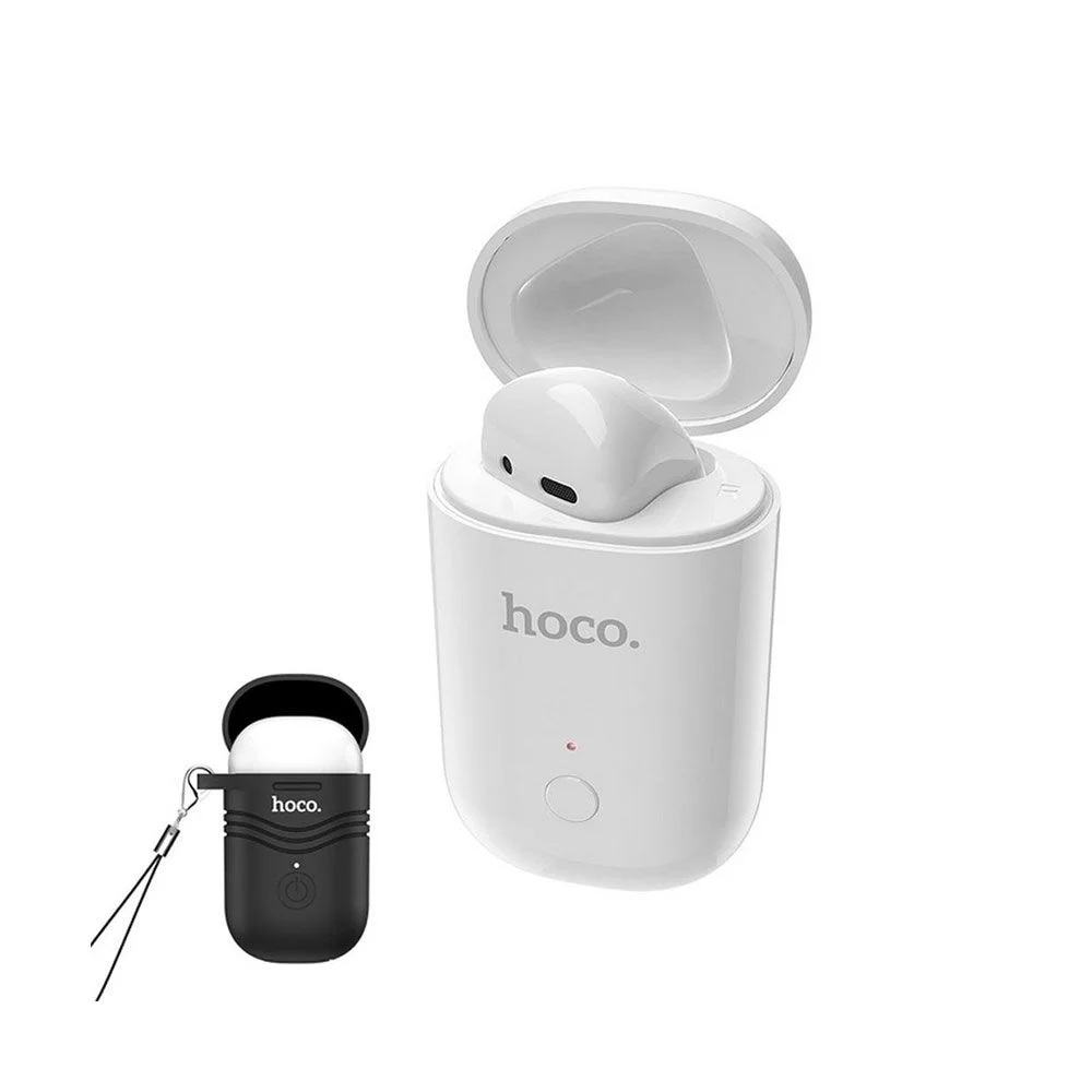 Φωτογραφία προϊόντος: Hoco Wireless Mono Headset E39 Admire Sound (δεξί) με Θήκη, Λευκό