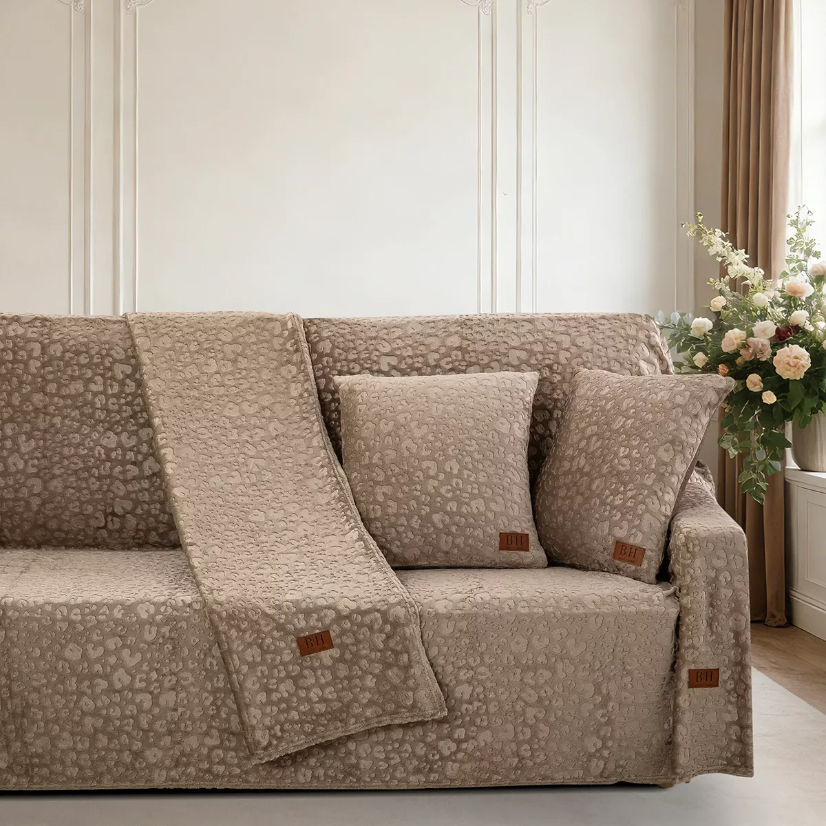 Φωτογραφία προϊόντος: Beauty Home Σετ ριχτάρι 3τμχ Sienna Art 8678 (180x160+180x250+180x300) Μόκα Σετ ριχταριών 3τμχ