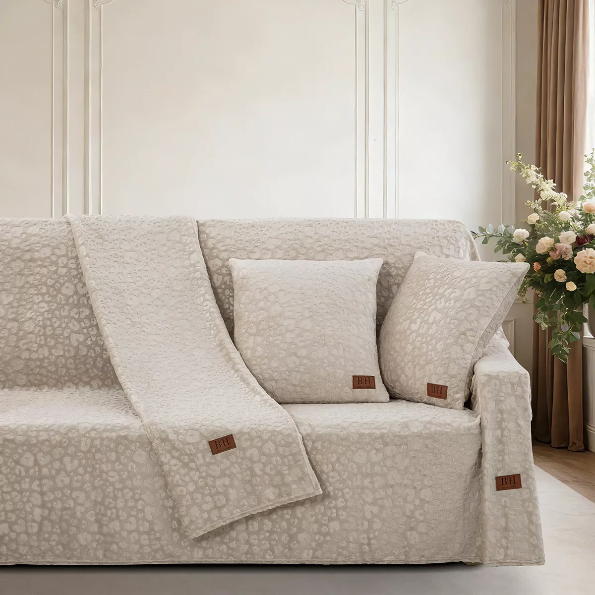 Φωτογραφία προϊόντος: Beauty Home Σετ ριχτάρι 3τμχ Sienna Art 8676 (180x160+180x250+180x300) Μπεζ Σετ ριχταριών 3τμχ